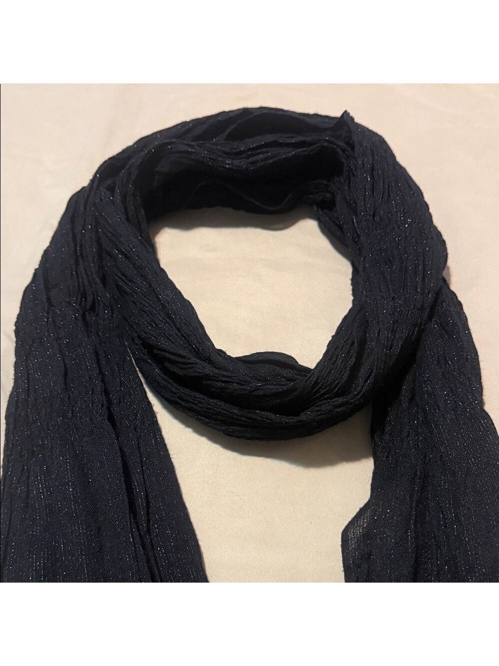 Elegant Black Scarf/ Shawl - Picture 5 of 14